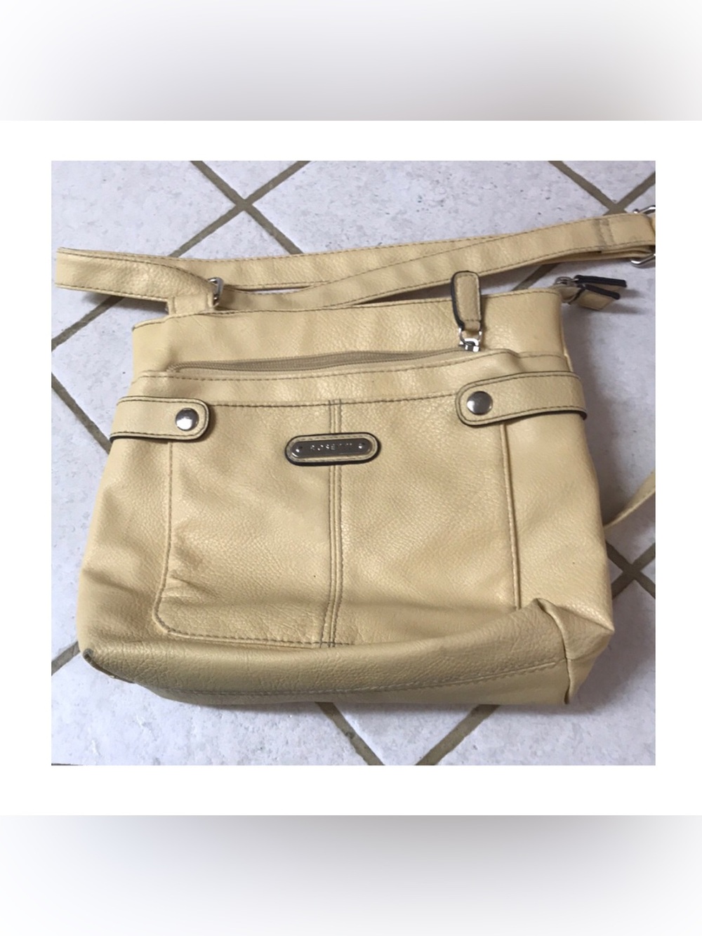 ROSETTI Soft Butter Yellow, Vegan leather crossbody‎ bag in good condition